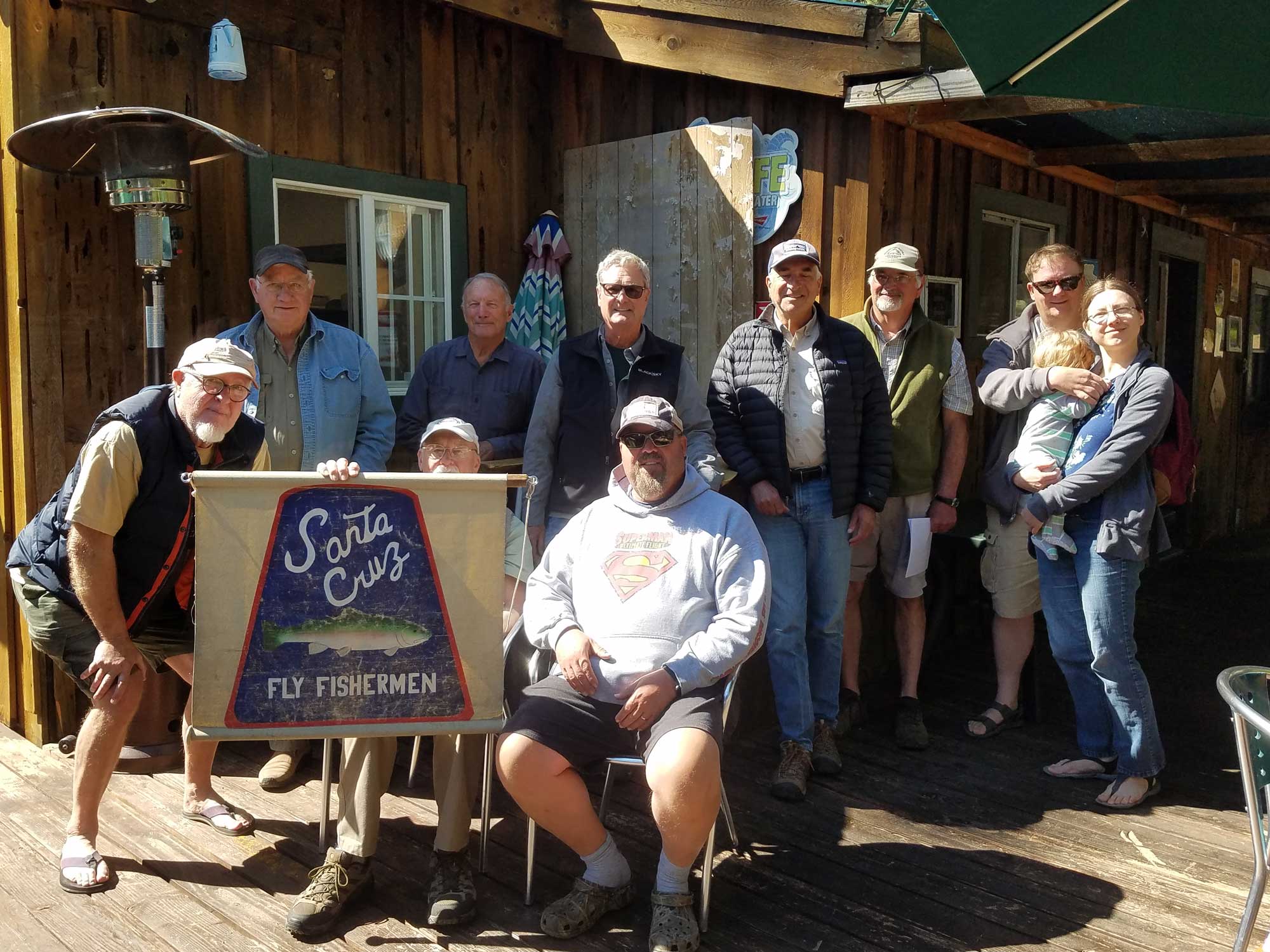 Group photo of SCFF members at Lake Almanor fishout.